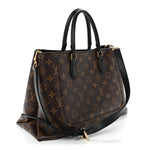 Monogram Flower Tote Black