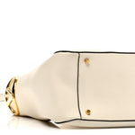Calfskin VLogo Bucket Bag White