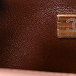 Shearling Lambskin Quilted Mini Furry Coco Flap Beige Dark Brown