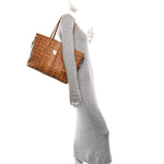 Visetos Medium Liz Reversible Shopper Tote Cognac