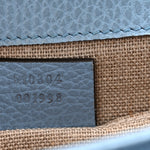 Dollar Calfskin Small Interlocking G Shoulder Bag Mineral Blue