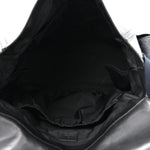 GG Supreme Monogram Web Messenger Diaper Bag Black Grey