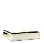 Patent Micro-Cannage Diorama Wallet on Chain Pouch White