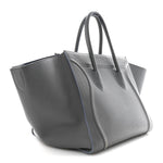 Baby Grained Calfskin Medium Phantom Luggage Kohl