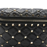 Nappa Rockstud Spike Belt Bag 95 Black