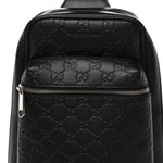 Guccissima Sling Backpack Black