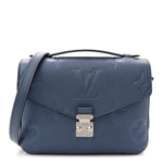 Metallic Empreinte Monogram Giant Pochette Metis Navy Nacre
