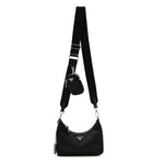 Re-Nylon Saffiano Re-Edition 2005 Shoulder Bag Black