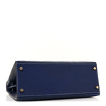 Ostrich Horseshoe Kelly Sellier 28 Bleu Iris