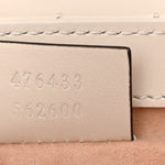 Calfskin Matelasse Aria Super Mini GG Marmont Shoulder Bag Mystic White