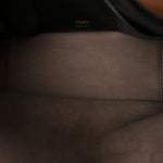 Agnello Old Shine Vitello Go Rain Small Flip Tote Black Marrone