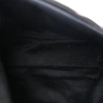 Lambskin Quilted Small Loulou Puffer Monogram Chain Satchel Black