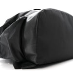 Nylon Grained Calfskin Watson Diaper Bag Black