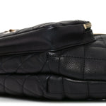 Iridescent Calfskin Quilted All About Waist Belt Bag Black