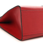 Calfskin Small GG Marmont Top Handle Bag Vulcanic Red