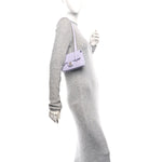 Shiny Caviar Mini Preppy Coco Shoulder Bag Purple