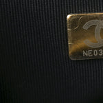 Metallic Calfskin Pearl Quilted CC Belt Bag Ruthenium