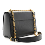 Epi Flowers Twist Shoulder Bag MM Black