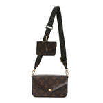 Monogram Felicie Strap & Go Kaki