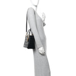 Patent Cannage Medium Lady Dior Black