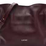 Calfskin Mini Flamenco Knot Clutch Dark Burgundy