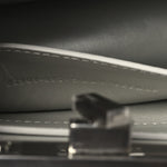 Iridescent Crystal Vitello Laminato Suede FF Petite Peekaboo I SEE U Satchel Cappuccino