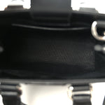 GG Supreme Monogram Appia Calfskin Web Mini Tote Bag Black