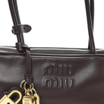 Nappa Small Beau Top Handle Bag Briarwood