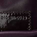 Patent Cannage Lady Dior Chain Wallet Purple