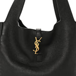 Grained Deerskin Bea Tote Black