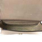 Calfskin Suede Small Nile Bracelet Bag Motty Grey