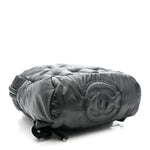 Nylon Embossed Small Doudoune Backpack Grey