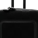 Monogram Jumbo GG Canvas Textured Calfskin Small Carry On Trolley Black