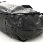 Vitello Daino Shoulder Bag Black