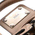 Metallic Calfskin Medium Paddington Satchel Taupe