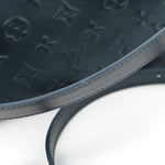 Calfskin Debossed Monogram Side Trunk Moon Bleu