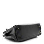 Saffiano Lux Extra Large Galleria Double Zip Tote Black