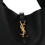 Grained Deerskin Bea Tote Black