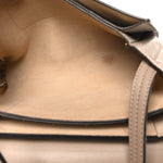 Suede Calfskin Small Faye Shoulder Bag Motty Grey