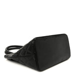 Caviar Quilted Medallion Tote Black
