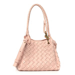 Nappa Intrecciato Small Parachute Shoulder Bag Cameo