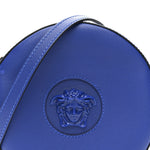 Calfskin La Medusa Round Camera Bag Blue