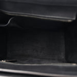 Drummed Calfskin Micro Luggage Black