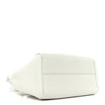 Calfskin Cuir Small Triomphe Cabas Drawstring White