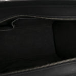 Drummed Calfskin Micro Luggage Black
