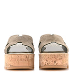 Suede Goatskin Cork Eze 30 Sandals  40 Vert Toundra