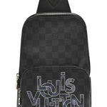 Damier Graphite Logo Avenue Sling Backpack