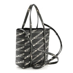 Coated Canvas Losange Monogram XXS Tote Black Grey