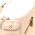 Calfskin Jitney Hobo Cream