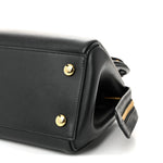 Supple Calfskin Small Madrid Bag Black